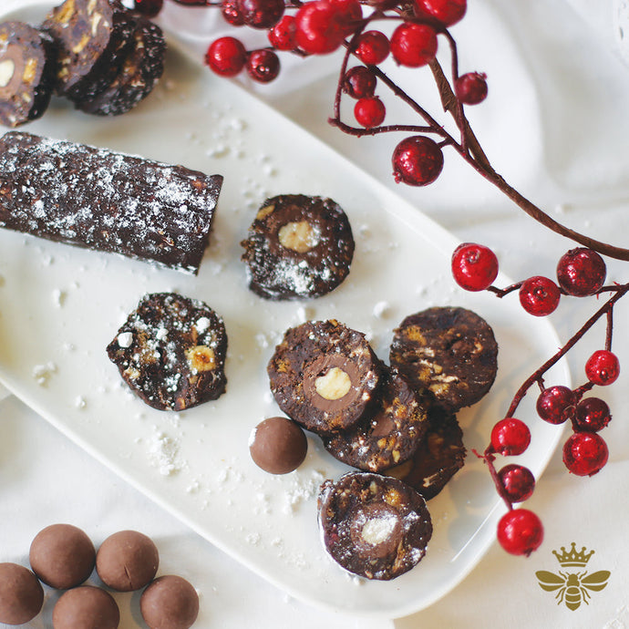Walters Chocolate Cherubs & Macalettes Christmas Log Recipe