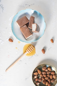 Milk Belgian Chocolate & Roasted Almond Handmade Honey Nougat Giftbox