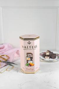 Assorted Dark Belgian Chocolate Handmade Honey Nougat Giftbox with 10 Bon Bons