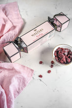 Load image into Gallery viewer, Dark Belgian Chocolate &amp; Ruby Cranberry Handmade Honey Nougat Celebration Cracker 168g
